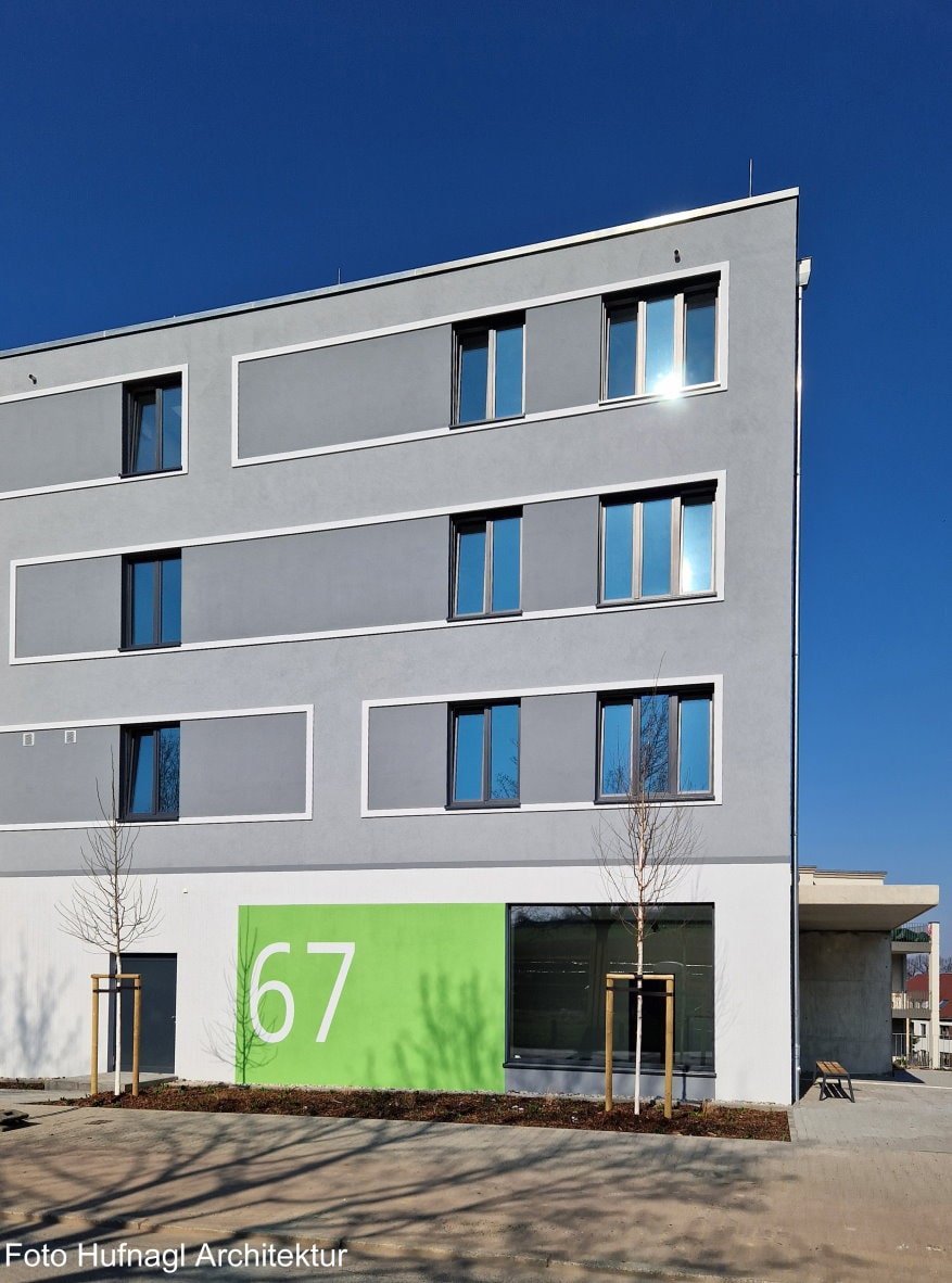 Fassade Neubau Bürogebäude Hochschule